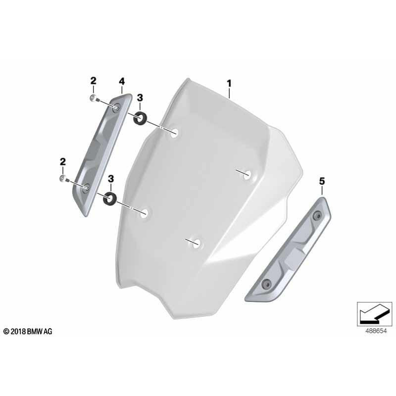 BMW Motorrad Windschild C400 X (K09)