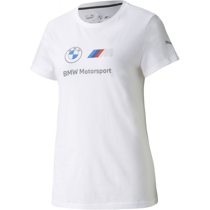 BMW M Motorsport Logo T-Shirt Damen weiss