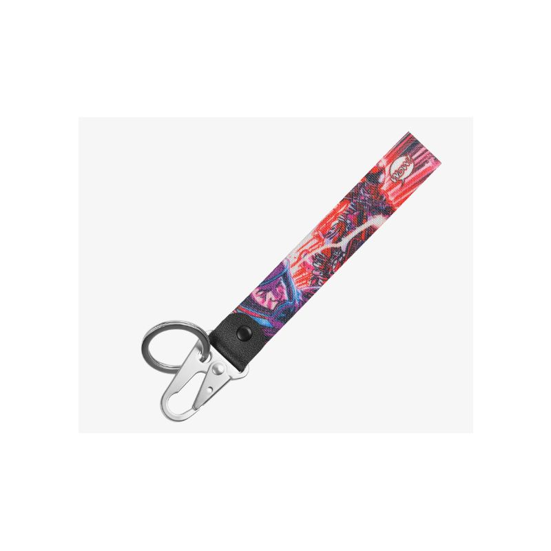 BMW Motorrad Schlüsselanhänger nightblue Ansicht flach mit Aufdruck