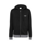 MINI Zip Hoodie Men Striped Binding Black Größe XL