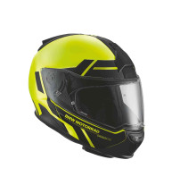 Seitenansicht BMW Motorrad Helm Systemhelm 7 Carbon Spectrum Fluor