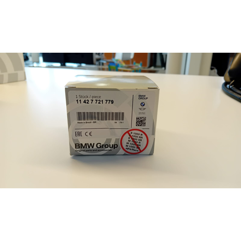 Ölfilterkarton mit Teilenummer