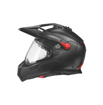 Linke Seite Helm GS Rallye Carbon grau matt