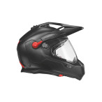 rechte Seite Helm GS Rallye Carbon grau matt mit geschlossenem Visier