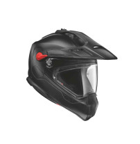 rechte Seite Helm GS Rallye Carbon grau matt mit geschlossenem Visier