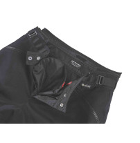 Hose Coro schwarz offener Bund mit sichtbarem Regeninsert