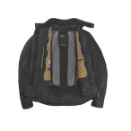 Jacke schwarz Fontansicht offen