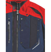 BMW Motorrad Jacke GS Rallye blau/rot Front Belüftung