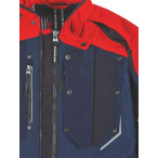 BMW Motorrad Jacke GS Rallye blau/rot Front Belüftung