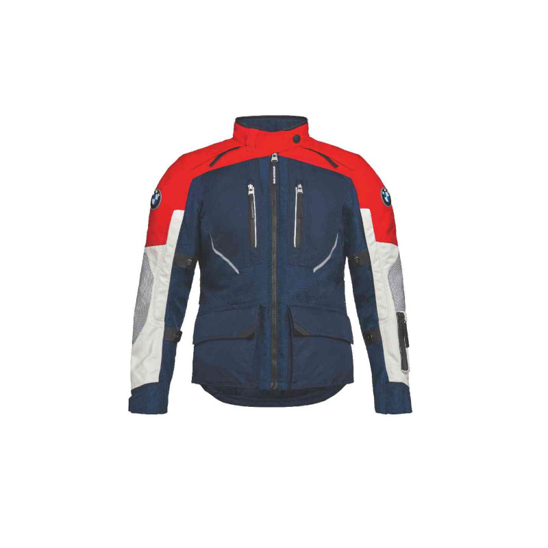 BMW Motorrad Jacke GS Rallye blau/rot Damen Frontansicht