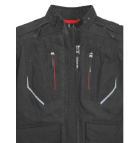 BMW Motorrad Jacke GS Rallye schwarz Damen Frontansicht Kragen / Reißverschluss