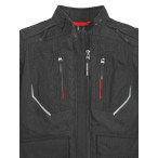 BMW Motorrad Jacke GS Rallye schwarz Damen Frontansicht Kragen / Reißverschluss