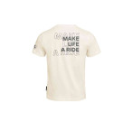 T-Shirt make life a Ride weiss Rückseite