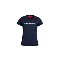 T-Shirt BMW Motorrad Damen Front marineblau
