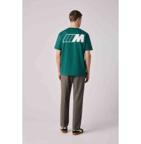 BMW M T-Shirt Logo reverse Unisex grün Rückansicht Vollbild