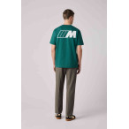 BMW M T-Shirt Logo reverse Unisex grün Rückansicht Vollbild