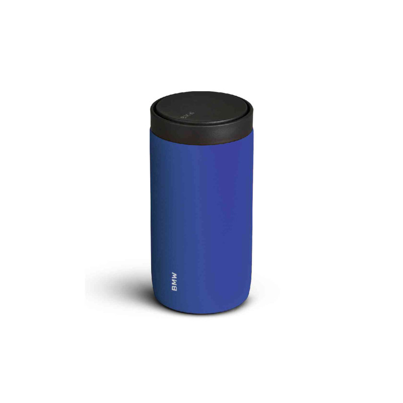 BMW Trinkbecher push blau schräg von oben