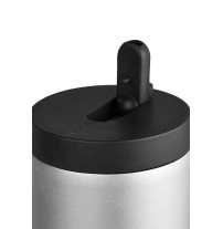 BMW Thermobecher sport Nahaufnahme Deckel silber