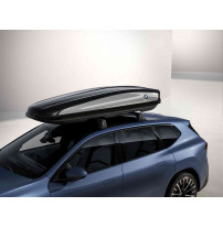 BMW Dachbox 420 schwarz montiert auf einem Autodach