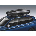 BMW Dachbox 520 schwarz montiert auf einem Autodach