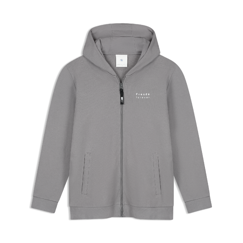 BMW Zip-Sweathoodie Logo Reverse Unisex Frontansicht