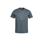 Graues BMW Motorrad RR T-Shirt mit S 1000 RR Grafik und Schriftzug auf der Brust.