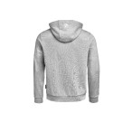 BMW Motorrad Zip-Hoodie Herren Grau Melange mit BMW Bildmarke auf der Kapuze