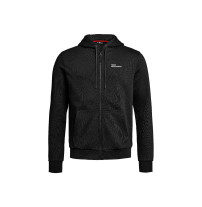 BMW Motorrad Herren Zip-Hoodie „Make Life A Ride“ in Schwarz mit Kapuze, Reißverschluss und BMW Motorrad Logo auf der Brust.