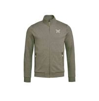 BMW Motorrad GS Trainingsjacke in Oliv mit Reißverschluss und GS Licht-Icon Print.
