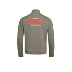 Rückansicht der BMW Motorrad GS Trainingsjacke mit Spirit of GS Print und BMW Motorrad Schriftzug.