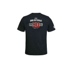 Rückansicht des schwarzen BMW Motorrad T-Shirts mit BMW Motorrad Print und „R 90 S Daytona 76“-Schriftzug.