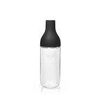 Schwarze MINI Trinkflasche im Colour-Block-Design.
