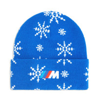 BMW M Holiday Mütze mit festlichem Design und BMW M Branding.