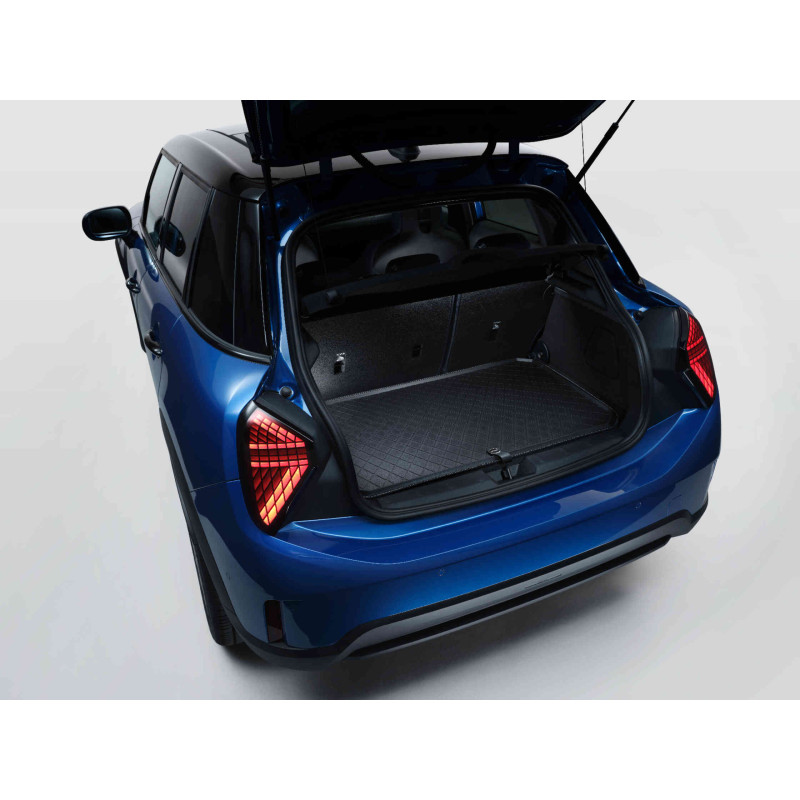 Passgenaue MINI Gepäckraumformmatte zum Schutz vor Schmutz und Feuchtigkeit.